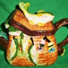 Ceramic Fish Creel Teapot - Reel it in!!