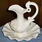 White Ceramic Water Basin Vase (Made in Portugal)