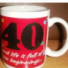 40th Happy Birthday Mug