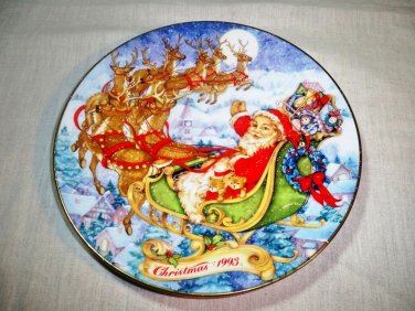 CLEARANCE!!  AVON 1993 "Special Christmas Delivery" Porcelain Collectors Plate