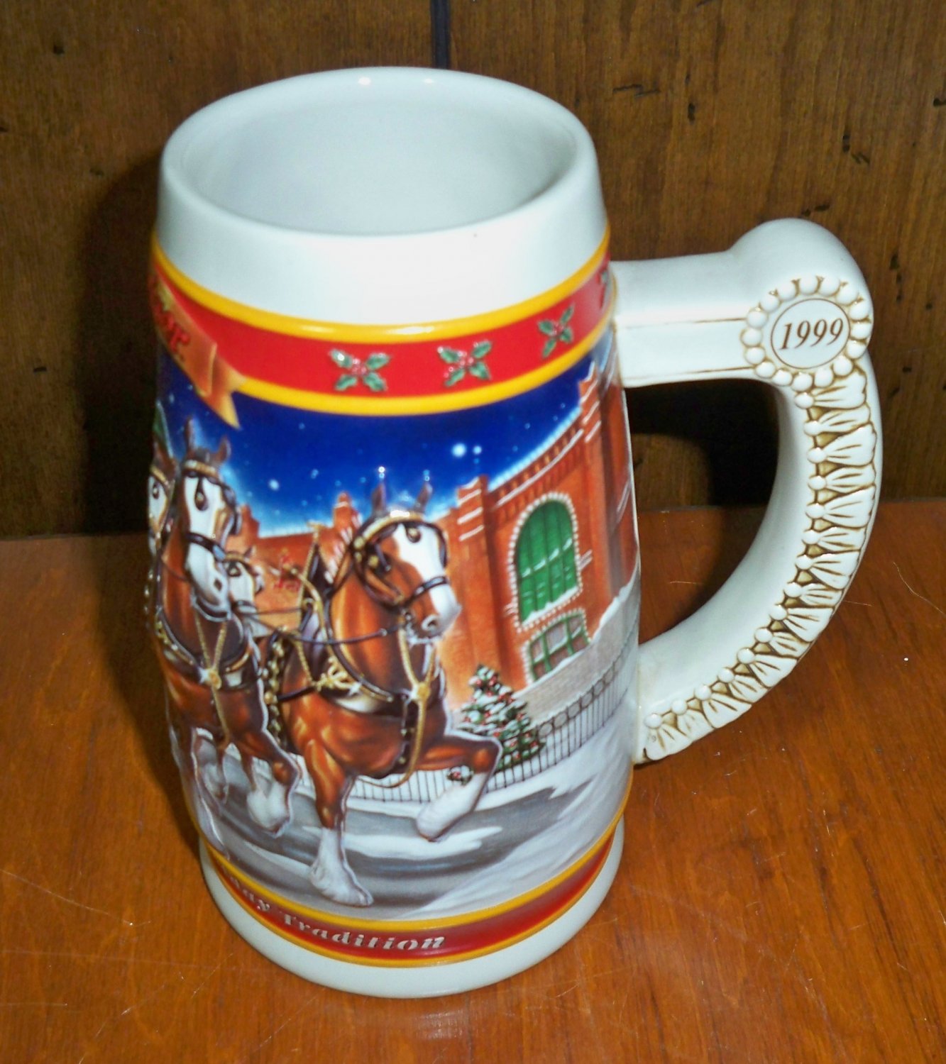 Budweiser "A Century of Tradition" 1999 Holiday Stein - CS389