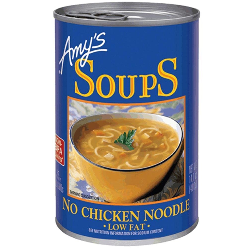 Amy's No Chicken Noodles Soup, 14.1 oz cans Pack of 3