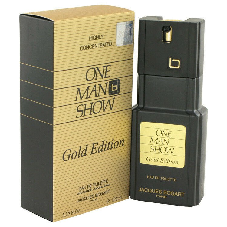 One Man Show Gold Eau De Toilette Spray By Jacques Bogart 3.3 oz Eau De Toilette