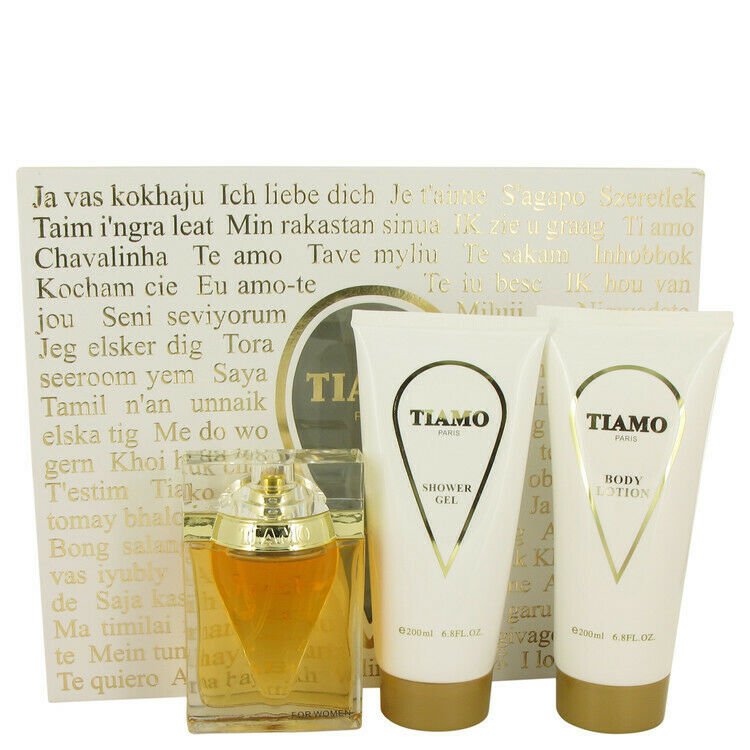 Tiamo Gift Set By Parfum Blaze 3.4 oz Eau De Parfum Spray + 6.8 oz Body Lotion +