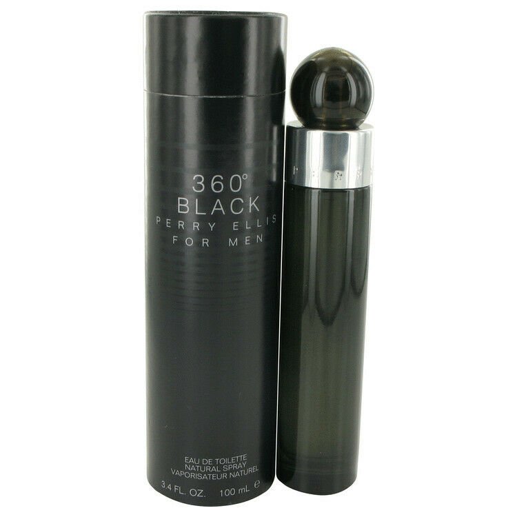 Perry Ellis 360 Black Eau De Toilette Spray By Perry Ellis 3.4 oz Eau De Toilett