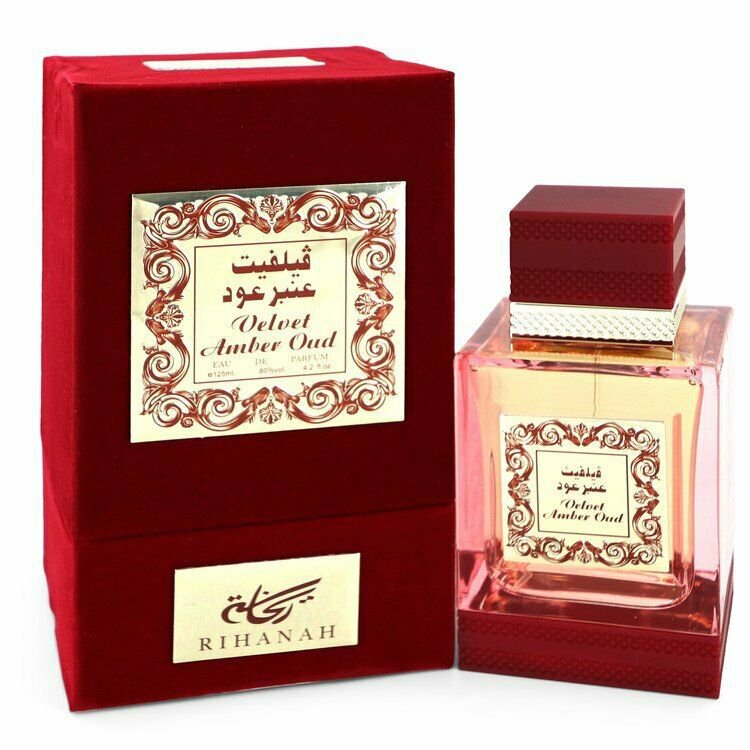 Velvet Amber Oud Eau De Parfum Spray By Rihanah 4.2 oz Eau De Parfum Spray
