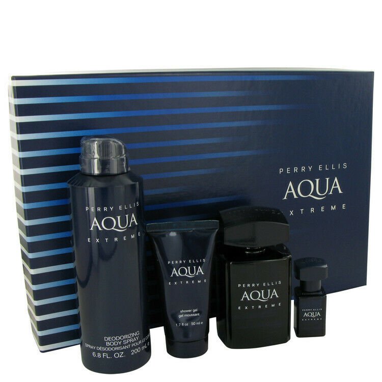 Perry Ellis Aqua Extreme Gift Set By Perry Ellis 3.4 oz Eau De Toilette Spray +