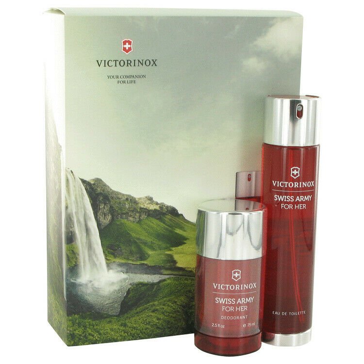 Swiss Army Gift Set By Victorinox 3.4 oz Eau De Toilette Spray + 2.5 oz Deodoran