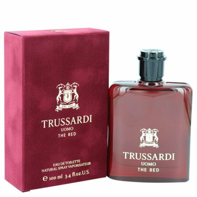 Trussardi Uomo The Red Eau De Toilette Spray By Trussardi 3.4 oz Eau De Toilette