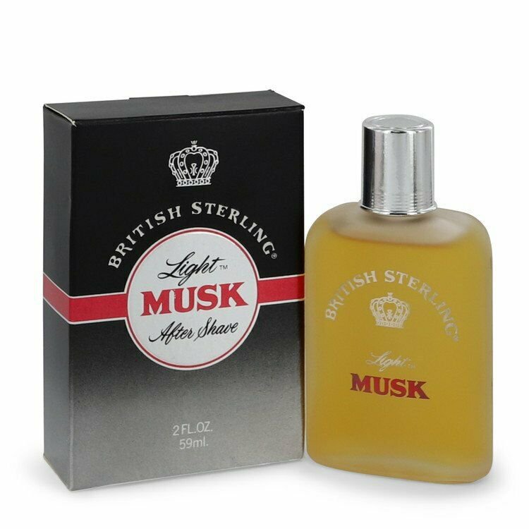 British Sterling Light Musk After Shave By Dana 2 oz After Shave