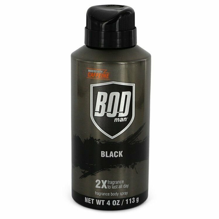 Bod Man Black by Parfums De Coeur Body Spray 4 oz