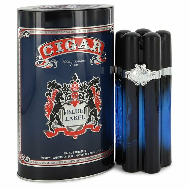 Cigar Blue Label by Remy Latour Eau De Toilette Spray 3.3 oz