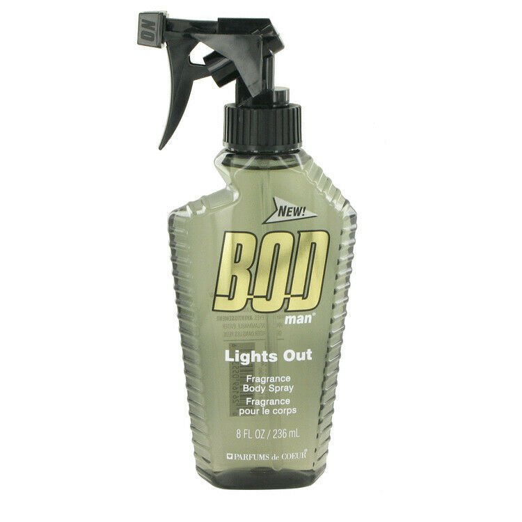 Bod Man Lights Out by Parfums De Coeur Body Spray 8 oz
