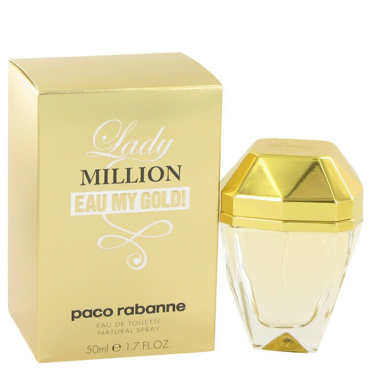 Lady Million Eau My Gold by Paco Rabanne Eau De Toilette Spray 1.7 oz