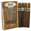 Cuba Gold by Fragluxe Gift Set -- Cuba Variety Set includes All Four 1.15 oz Spr