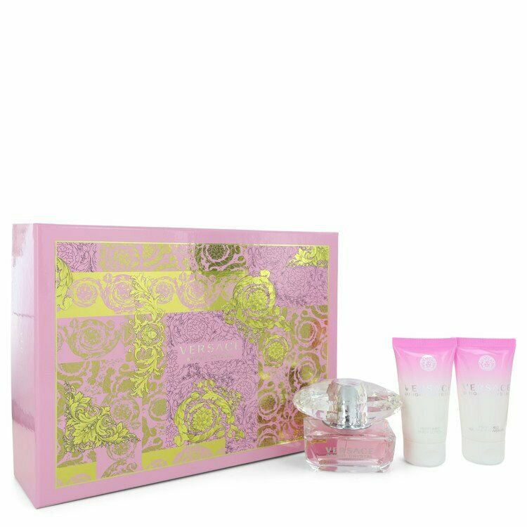 Bright Crystal by Versace Gift Set -- 1.7 oz Eau De Toilette Spray + 1.7 oz Body