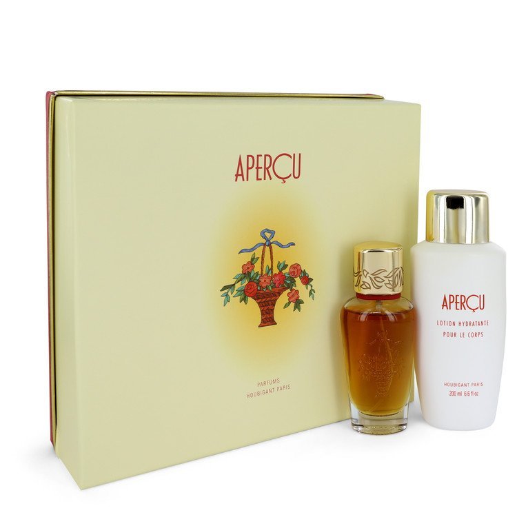 APERCU by Houbigant Gift Set -- 1.7 oz Eau De Toilette Spray + 6.7 oz Body Lotio