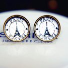 Vintage Paris Earrings Glass Dome Earrings Eiffel Tower Studs Earrings