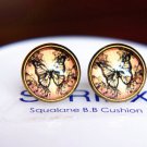 12mm Vintage Butterflies Earring Glass Dome Fly Butterfly Photo Stud Earring