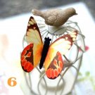 Butterfly Hair Clips Silk Butterfly Bobbypin Wedding Hairpin Bridesmaid hair  (1 piece)