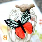 Butterfly Hair Clips Silk Butterfly Bobbypin Wedding Hairpin Bridesmaid hair  (1 piece)