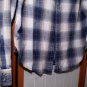 Levi Strauss Signature Vintage Fit Plaid FLANNEL Shirt - Long Sleeve M Light Blue Cowboy Shirt