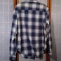 Levi Strauss Signature Vintage Fit Plaid FLANNEL Shirt - Long Sleeve M Light Blue Cowboy Shirt