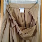 FILENES dress Skirt - Vintage Tan Pleated - Size 10