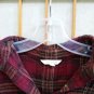 MAURICES WOMEN'S RED BLUE GOLD PINK PLAID BUTTON UP WESTERN FLANNEL SHIRT SIZE Small