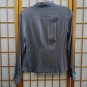 Banana Republic Grey S Blouse Silk Stretch Long Sleeve Button Shirt Button Down Shirt