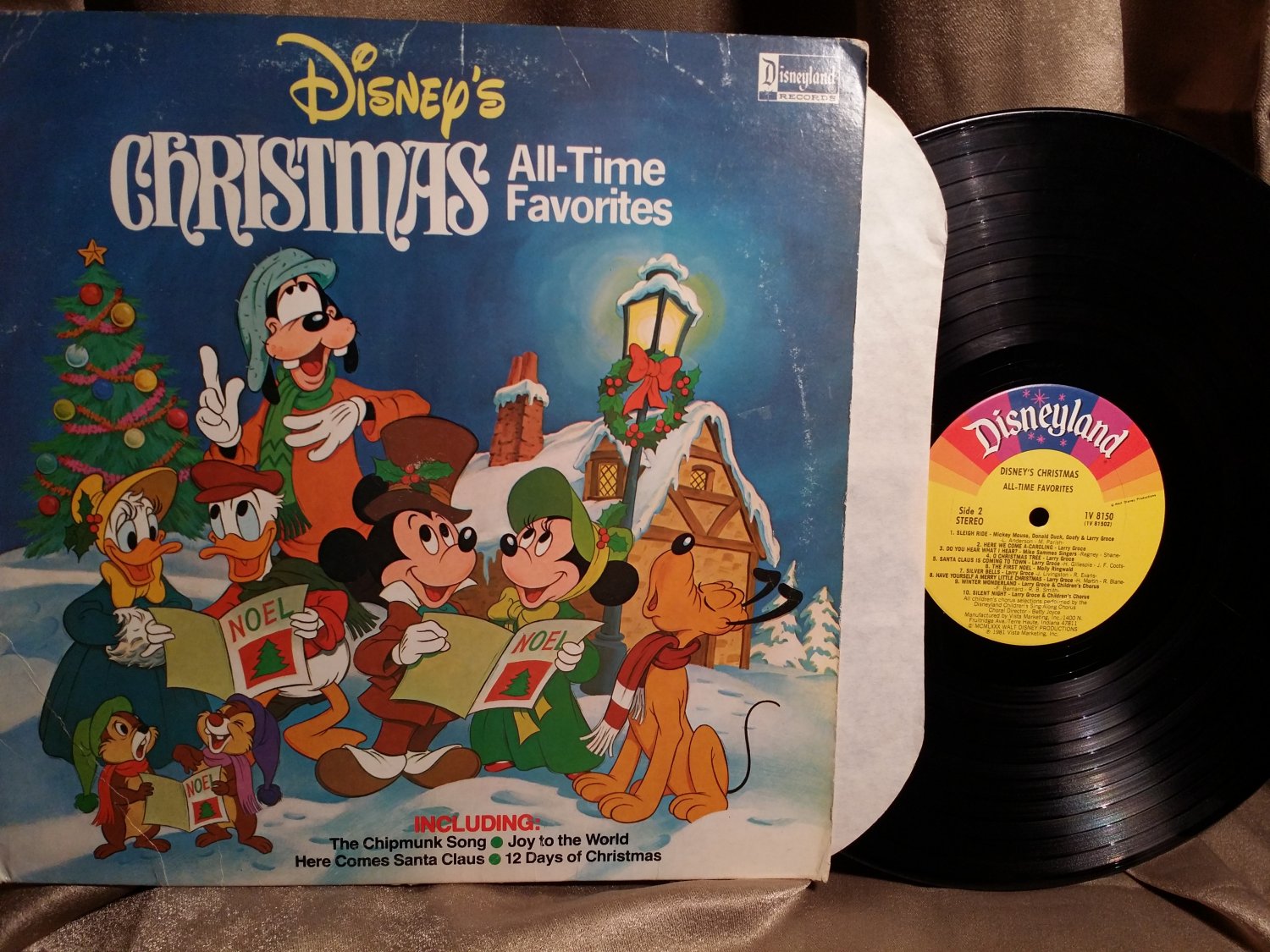 Disneys Christmas All Time Favorites 1v 8150 Vinyl Lp Good