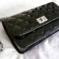 Patent quilted swing bag