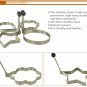 Free Shipping 4pcs/lot Thick Stainless Steel Omelette Egg Mold Ring Device Tools