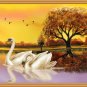 New 2015 5D Middle Swan Embroidered Diamond Round Crystal Diamond  DIY Painting