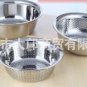 3pcs/Set THICK Stainless Steel Baking Wash Vegetable/Fruit Drain Rice Basin Gift