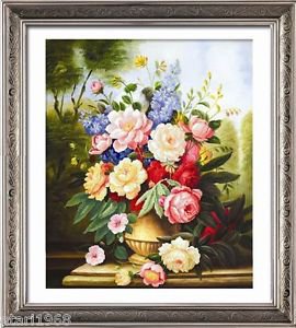 New 5D Embroidered Diamond Drill Stick Crystal Round Diamond DIY Painting Flower