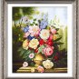 New 5D Embroidered Diamond Drill Stick Crystal Round Diamond DIY Painting Flower