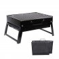 Outdoor Camping Portable Black Steel BBQ Stove Folding Barbecue Grill 008#