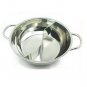 Size 28CM - Stainless Steel Pots Divided Duck Hot Pan Thick Stew Pot Serving Bowl