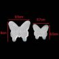 2pcs Butterfly Stamp Embossed Stamp Fondant Tools Cake Decoration Shape