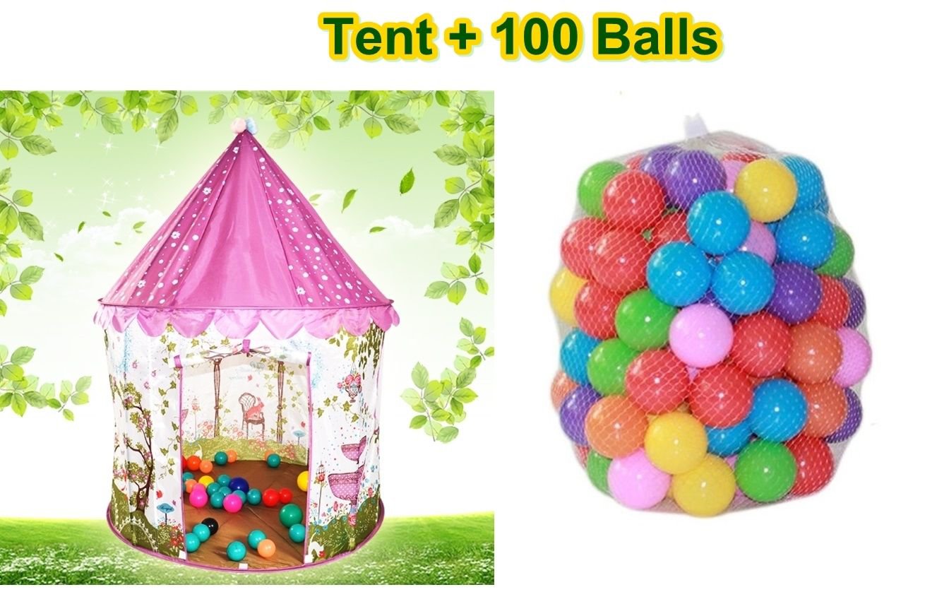 New TEEPEE Tent Garden Play House Baby Child Kids Tent  + 100 Marine Balls Gift