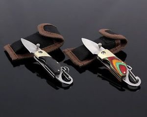 Portable Mini Small Buckle Pocket Foldable Knife Camping Tool Keychain Design