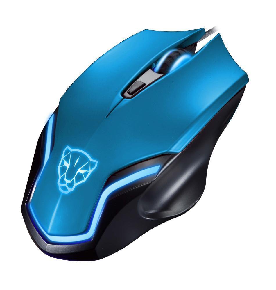 COLOR BLUE Leopard Gaming Mouse F61 Wired USB Game Ergonomic Mice Notebook PC Laptop