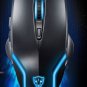 COLOR BLUE Leopard Gaming Mouse F61 Wired USB Game Ergonomic Mice Notebook PC Laptop