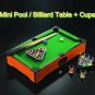 Mini Pool Billiard Table+Cups Fun Drinking Shots Tabletop Set Game Indoor Toys