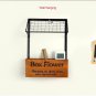 Wooden Box Flower Plants Wrought Iron Wall Hanging Letters Storage Boxes Shelf