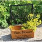 Wooden Box Flower Plants Wrought Iron Wall Hanging Letters Storage Boxes Shelf