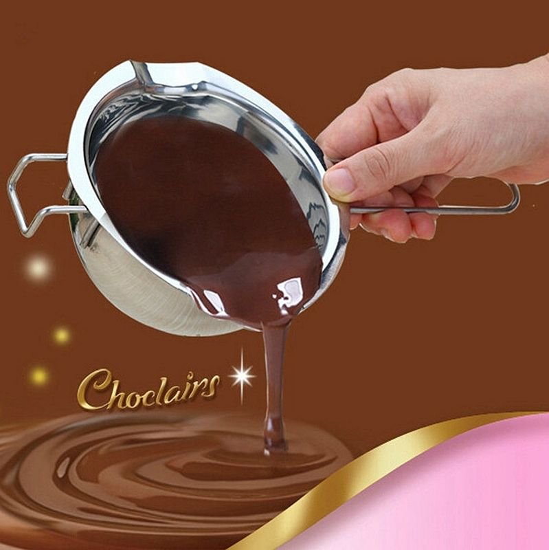 304 Stainless Steel Cake Chocolate Sugar Melting Bar Bowl Butter Heating Spoon