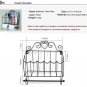White Classical Toilet Paper Roll Holder Creative Bathroom Wall Mount Magazines Rack