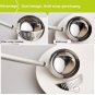 304 Stainless Steel Kitchen Bar Thick Large Ladle Spoon 2in1 Filter Soup Residue
